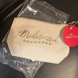 Kate Aspen makeup bag BRIDESMAID